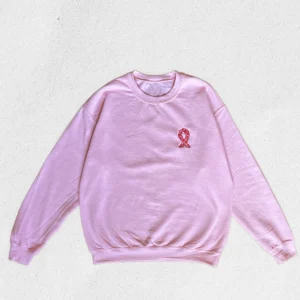 Sweat brodé Octobre Rose (précommande)